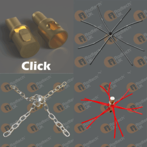 Kit têtes de débistrage Click