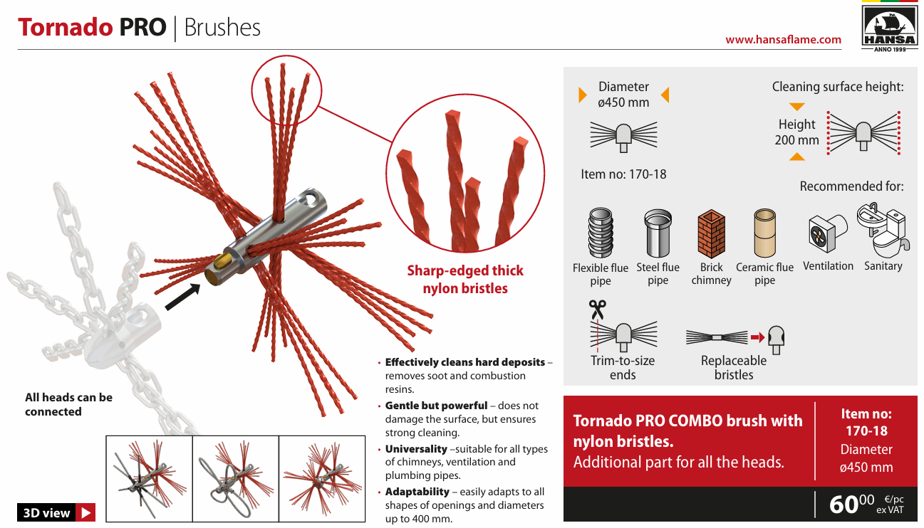 Tête Combo Inter-cannes TORNADO PRO – Image 2